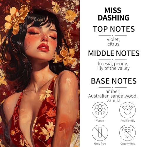 Image of 2-Pack Car Fresheners Long Lasting & Car Deodorizer - Miss Dashing Hanging Car Air Freshener for Women, Car Necessities & Scent Diffuser by VUTOLLOSA