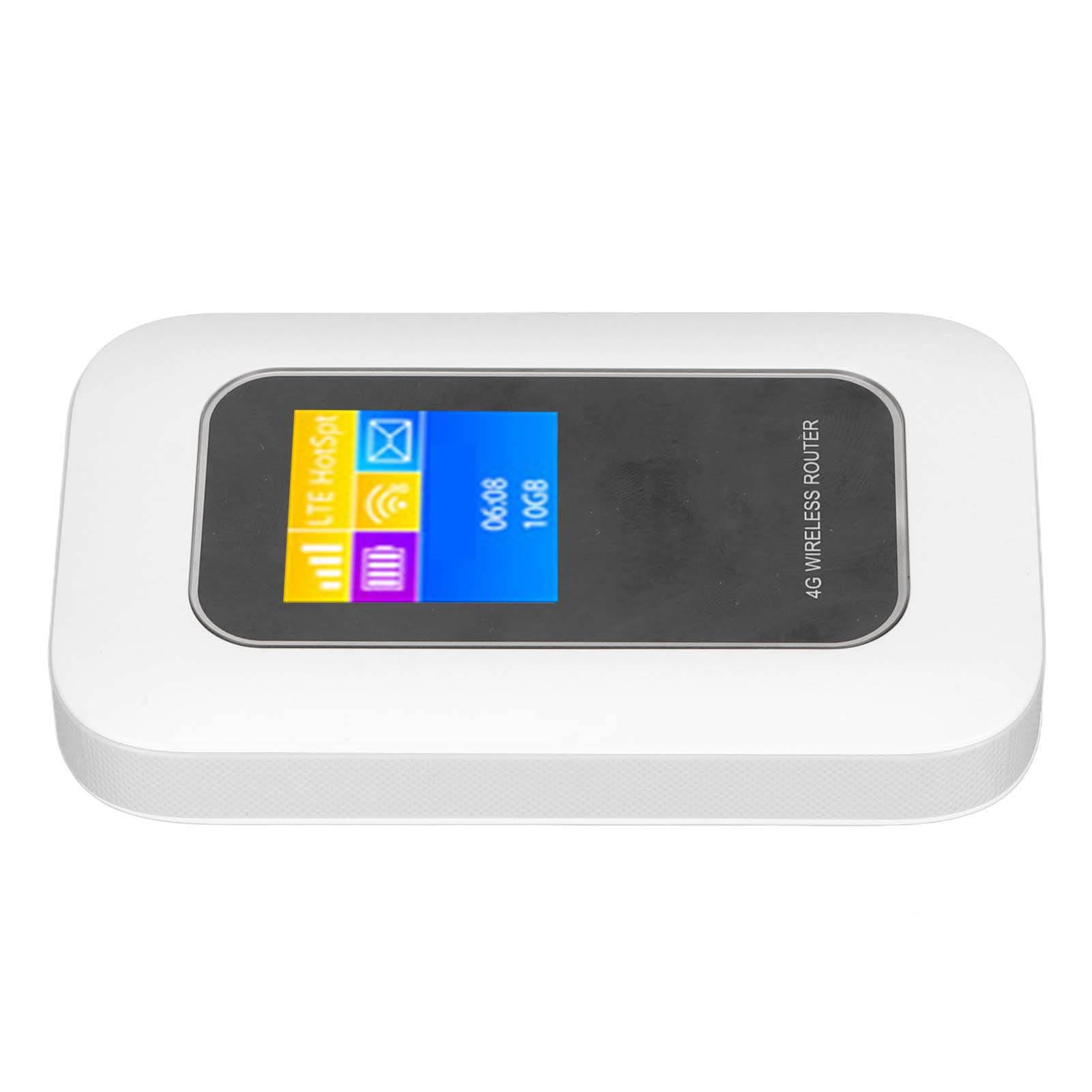 Mini Enrutador Portátil Desbloqueado con Punto de Acceso WiFi Móvil 4G LTE con Ranura para Tarjeta SIM y SD, Acceso a Internet de Alta Velocidad, Diseño Compacto para Viajes, Admite 10