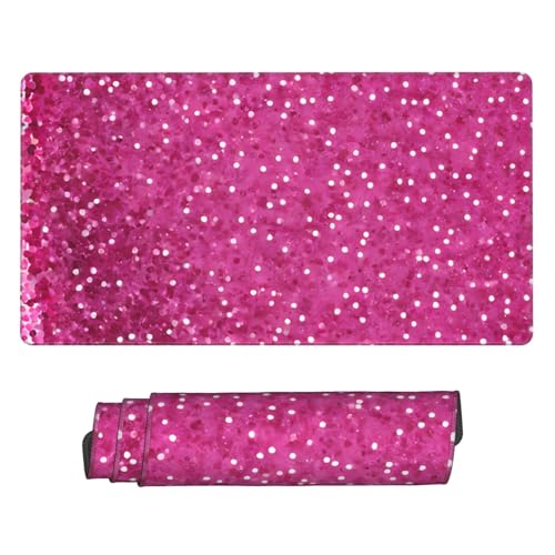 Tapis de souris de jeu extra large et long tapis d'ordinateur à paillettes