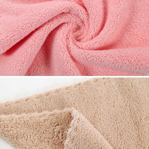 Image of Little Boo Microfiber Coral Fleece Baby Face Towels, Soft and Absorbent Wash Clothes for Newborns, Infants and Toddlers, Cotton Wipes & Burp Cloths Size 25x25cm Multicolor (Pack of 5)