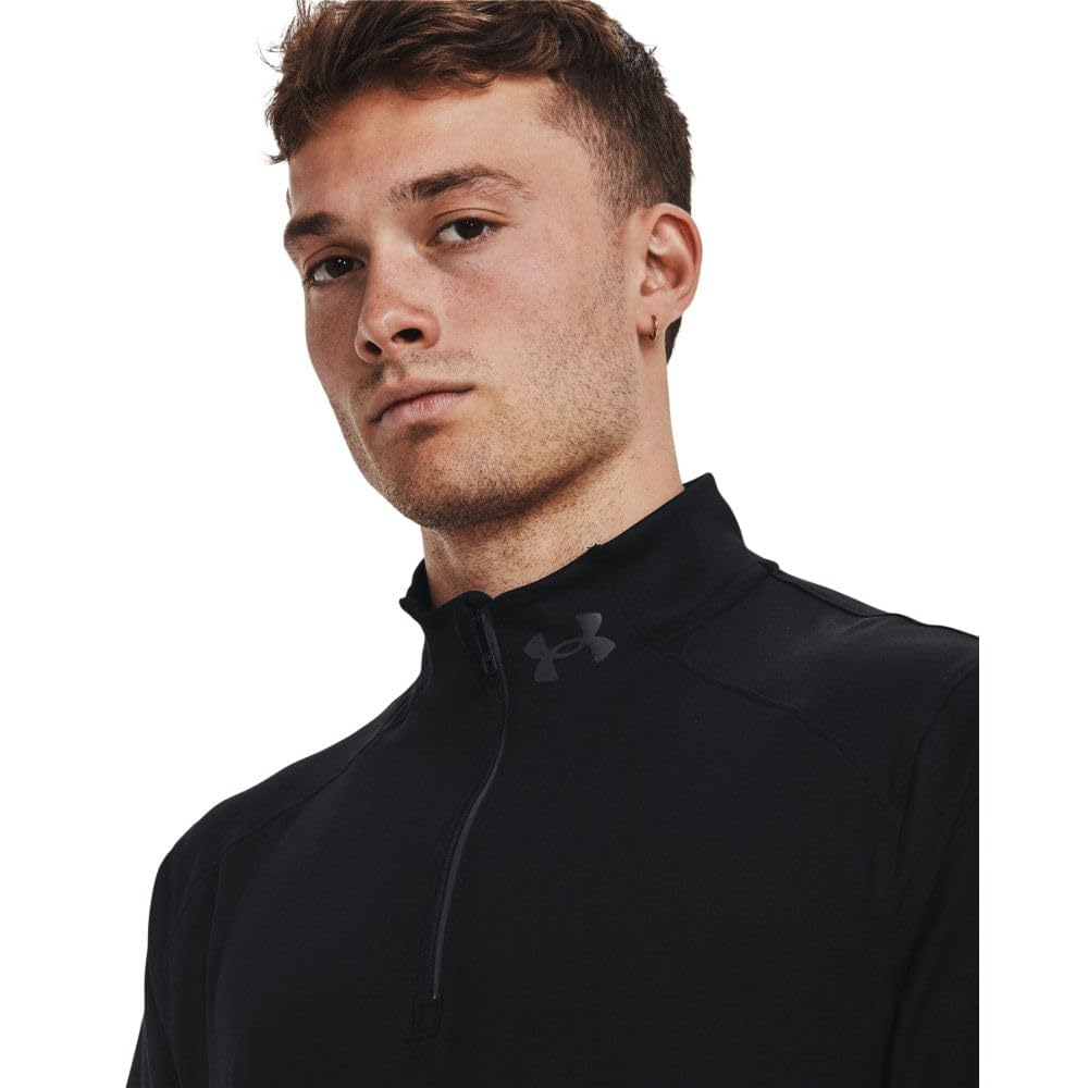 Under Armour Qualifier Run 1/4 Zip Maillot de Course Hommes Black