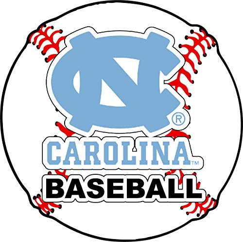 Imán redondo de béisbol 4 pulgadas UNC Tar Heels miniatura 1