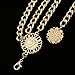 Glamorstar Multilayer Metal Waist Chain Dress Belts Metal Belt for Women Gold 90CM/35.8IN