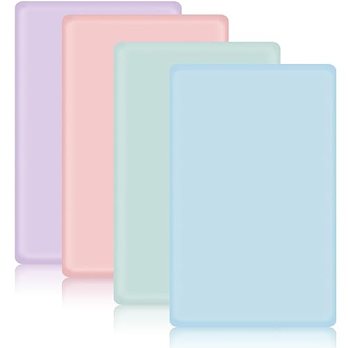 Miniatura 8 de Peryiter Paquete de 4 sábanas bajeras ajustables para cuna, de microfibra multiusos, transpirable, para colchón de cuna de 28 x 52 pulgadas, sábana