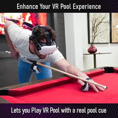 DeadEyeVR MasterBreaker Haptic VR Pool Cue for Miracle Pool and Other Billiards Games