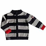  Week-end à la mer Strickjacke Blockstreifen Gr. 6 M / 62-68