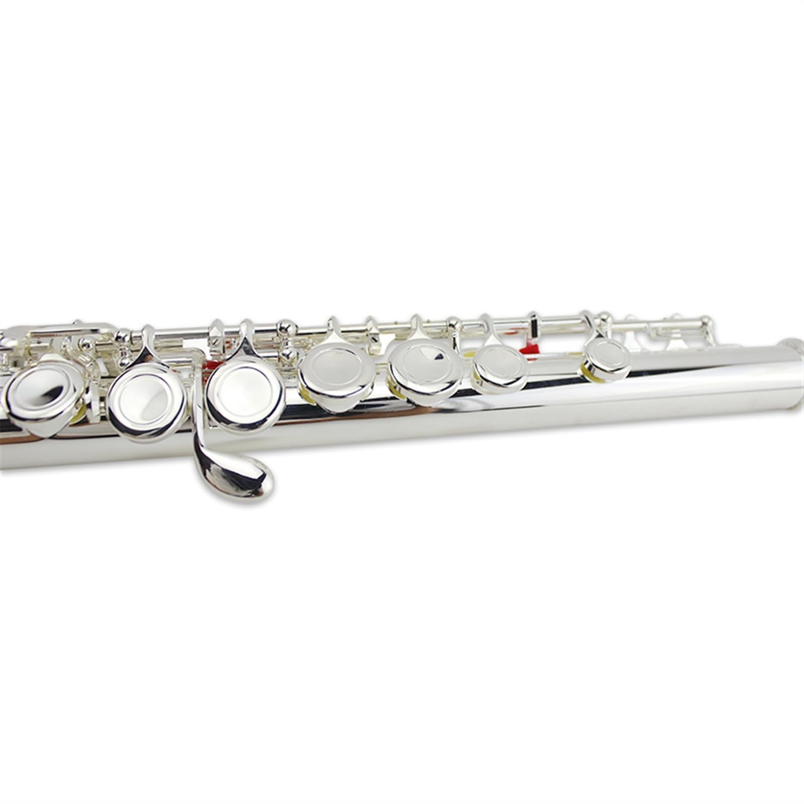 Professionale Flauto Traverso Strumento Per Flauto Traverso Placcato Argento In Rame Bianco Con Foro Chiuso A 16 Tasti Con Chiave E Divisa
