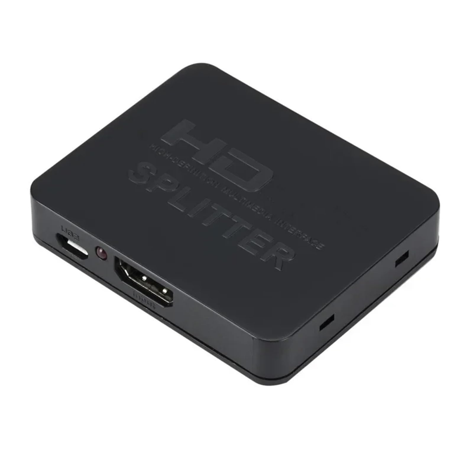 Distributore 1 in 2 out, commutatore HDTV 1 in 2, 1 in 2 out, Splitter for Schermo HDTV ad Alta Definizione per Lo Streaming di Giochi e la Registrazione Multi-Sorgente