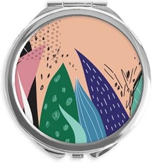 Aloe s Art Pattern Hand Compact Mirror Round Portable Pocket Glass