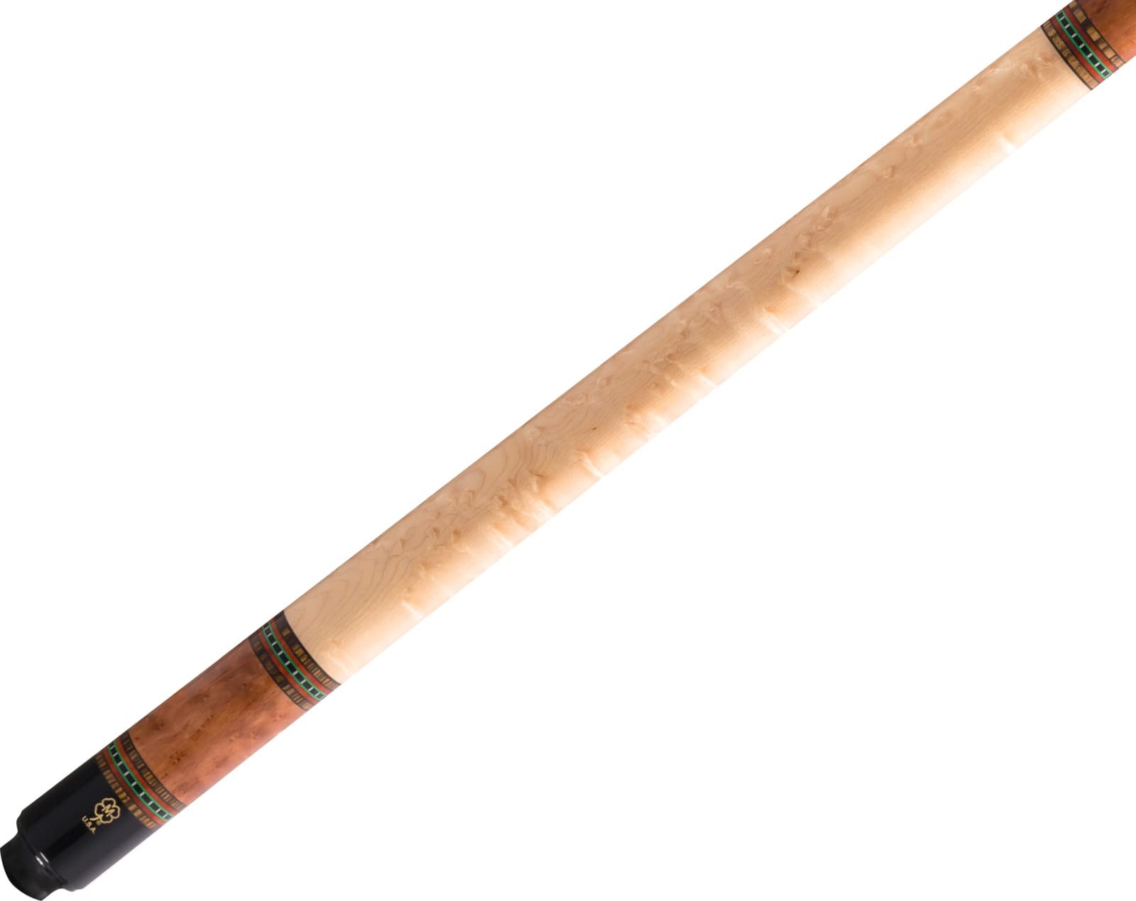 McDermott USA G229 Cherry/Natural Birdseye/Exotice Rings Pool/Billiards Cue