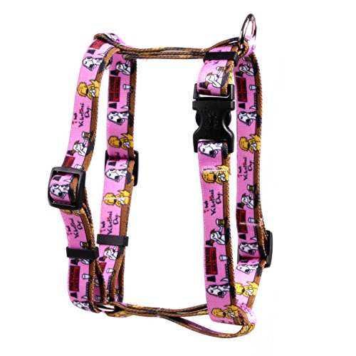Image of Yellow Dog Design I Hate Valentines Day Roman Style H Dog Harness, Small /Medium