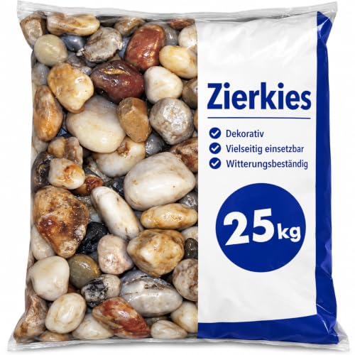 Quarzkies 16-32 mm 25 kg Dekorativ, Garten- und Landschaftsbau, Wege, Terrassen, Aquaristik,