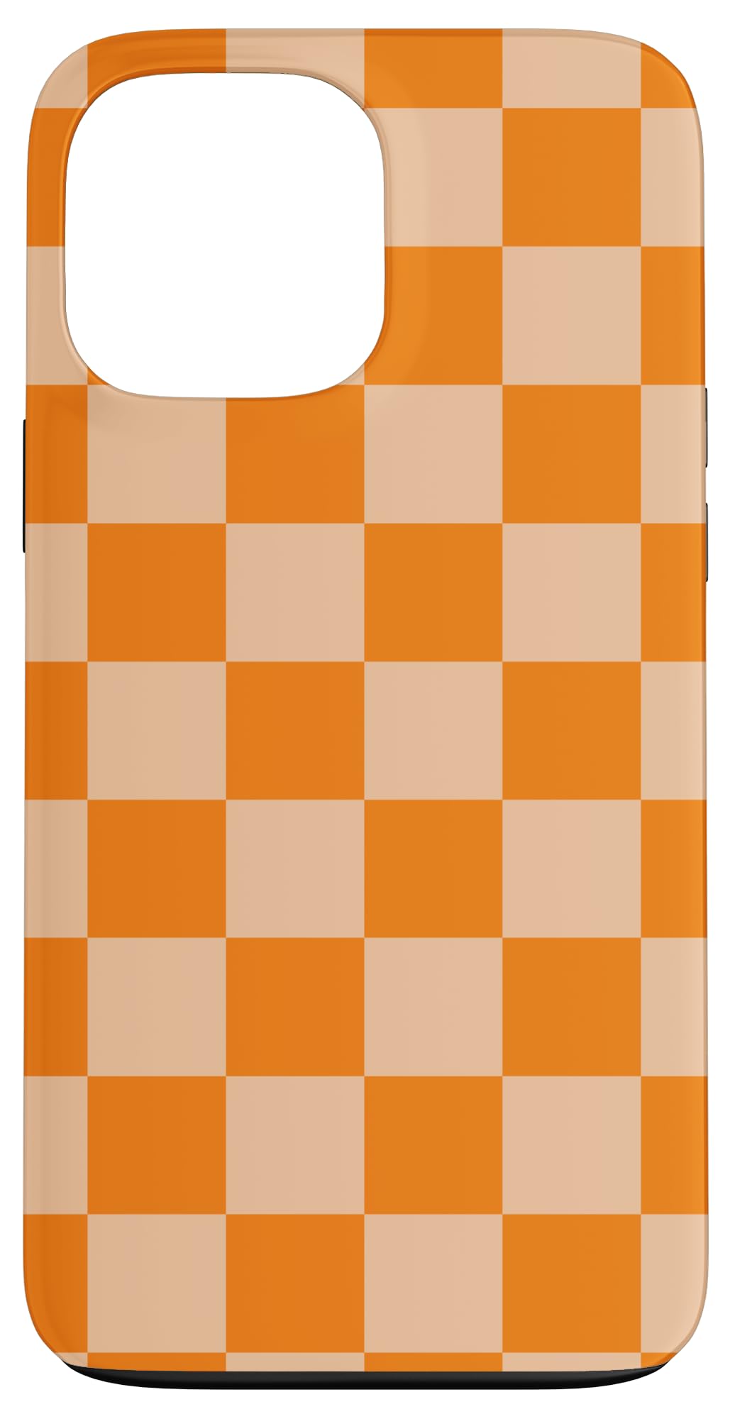 iPhone 13 Pro Max Cream Orange Checkered Aesthetic Tan Checkerboard Cool Case