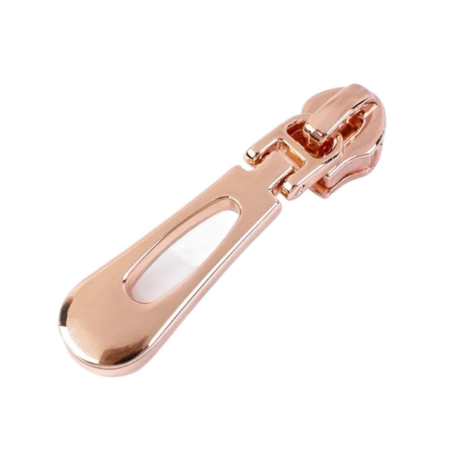 Lot de 50 curseurs de fermeture éclair 5# pour fermetures éclair en nylon - Pour couture, sacs, vêtements, réparation de vêtements - Accessoires de bricolage (3-or rose)
