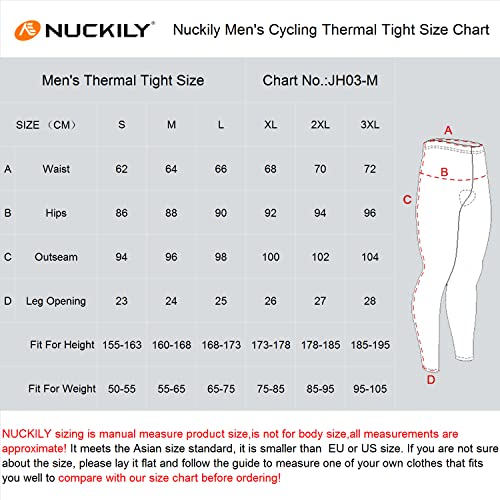 NUCKILY Fahrradhose Herren Winter Lang 3D gepolsterte Legging Radsport Lange Hosen Atmungsaktiv Radhose Herren Lang für Herbst Frühling - Image 8