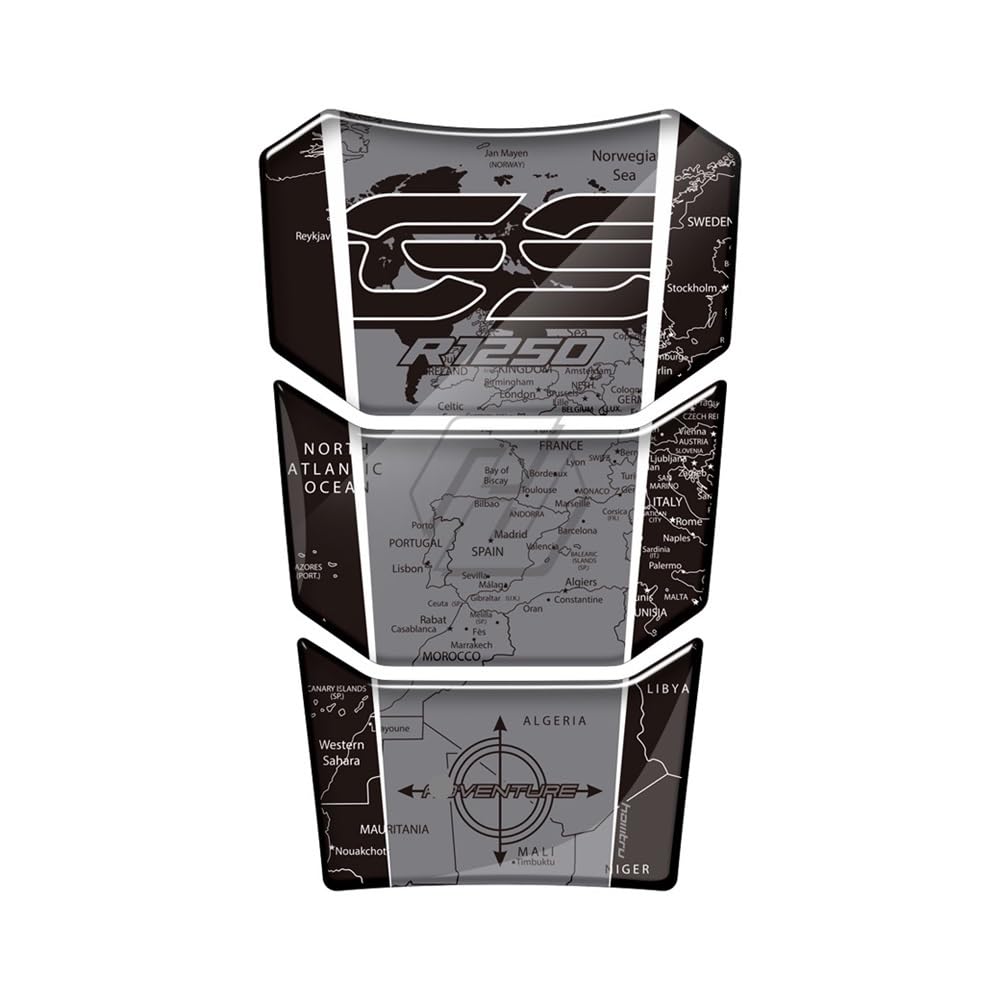 Motorcycle Tank Pad Protector Fish Bone Sticker for R 1200 GS R1200GS for Adventure R1250GS R 1250 GS ADV for Adventure 2022 Traction Fuel Decal Tank