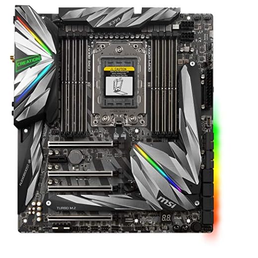 MSI MEG X399 CREATION AMD TR4 DDR4 m.2 USB 3.2 Gen 2 ATX Creator Motherboard
