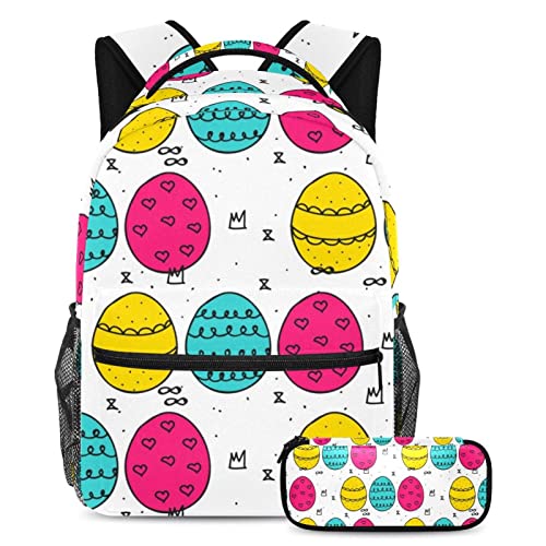Sac à dos de voyage enfant avec étui à stylos, cadeau de Pâques