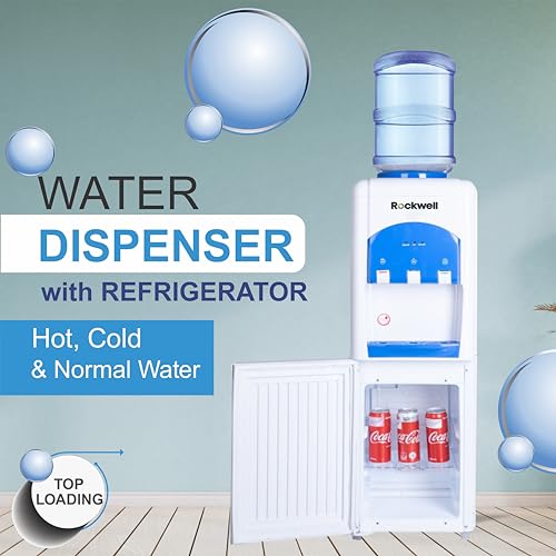 Image of Rockwell Xtra Pure R, Hot, Cold & Normal Water Dispenser with Refrigerator, Top Loading