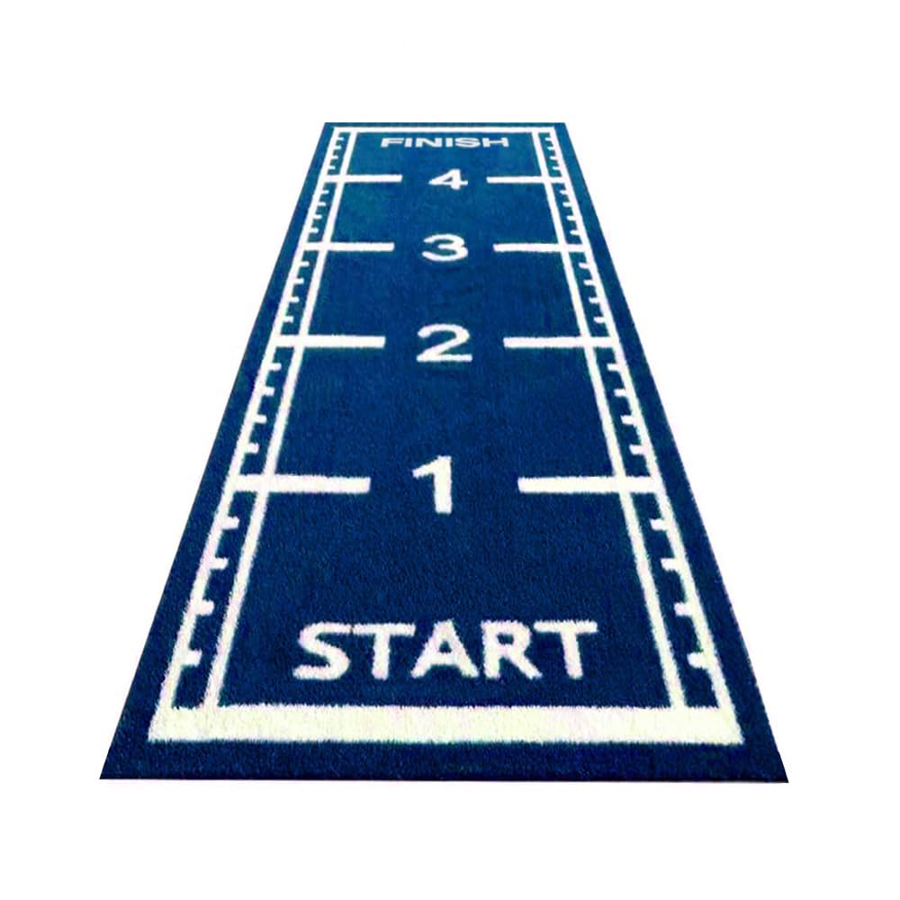 ForzaFit Sprint-Track 25 mm - Sprintbahn aus Kunstgras für Fitness & Sport (Blau, 5 x 1.5 m)