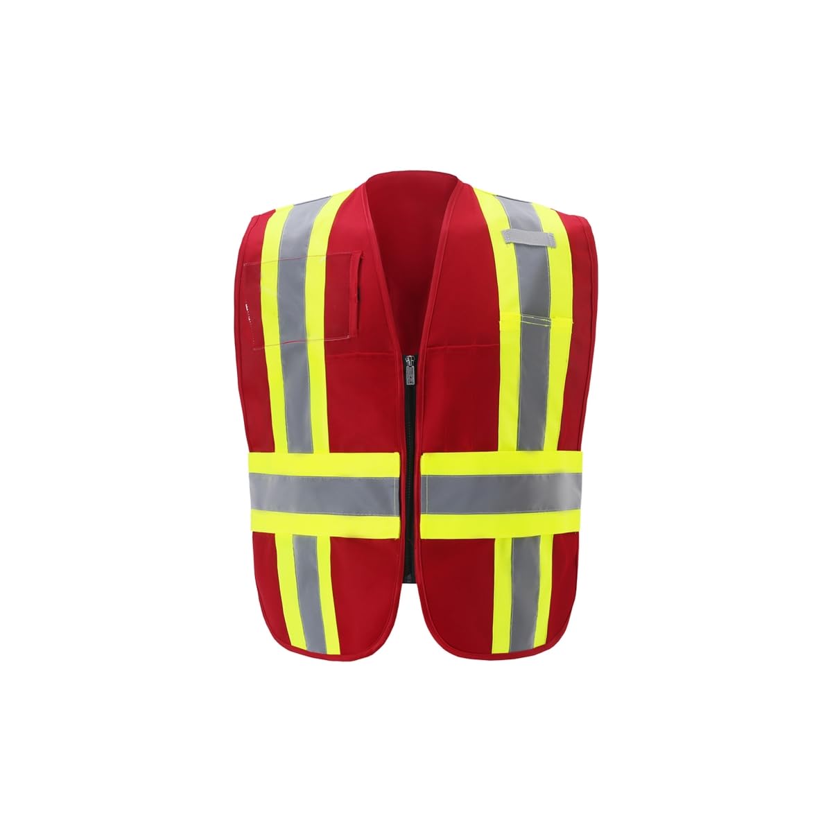 2W International IC110RD RG Contrast Incident Command Vest Red - Regular
