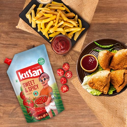 Image of Kissan Sweet & Spicy Ketchup Doy 415gm (Pack of 2)