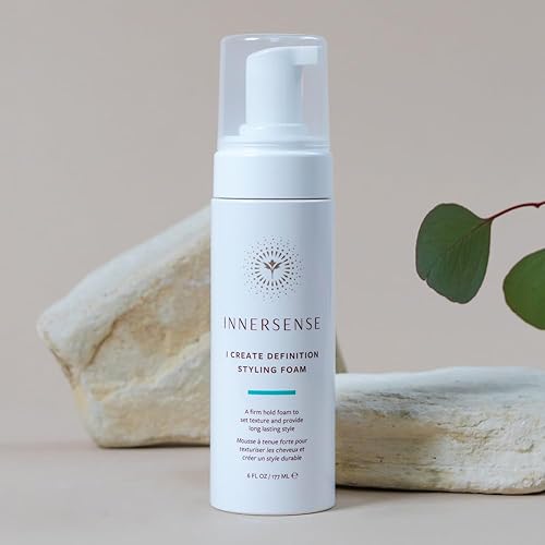 Miniatura 6 de INNERSENSE Organic Beauty - Espuma de peinado natural I Create Definition  Cuidado del cabello limpio para rizos de larga duración (6 onzas líquidas