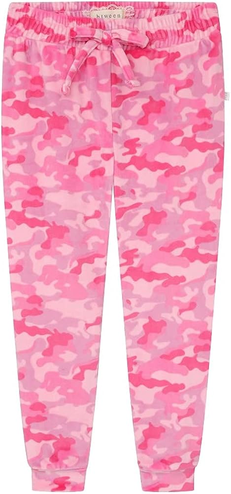 BTween Girl's 3-Pack Velour Jogger Pant Set - Solid, Tie Dye or Camo Sweatpants for Girls: Clothing, Shoes & Jewelry