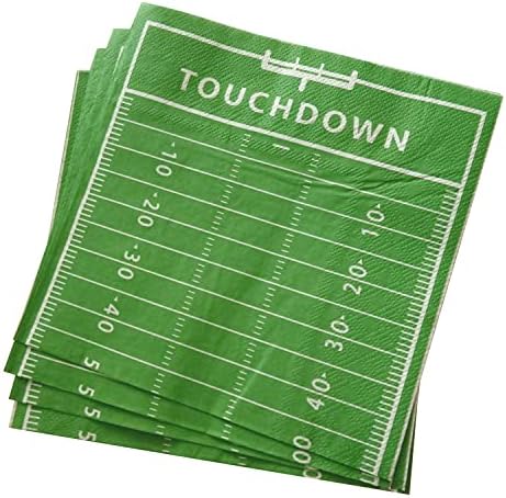 Football Party Paper Napkins - 100 Pack Disposable Football Paper Napkins Perfect for Tailgating, Sports Theme Birthday Party Supply Decoration (Football) image 4