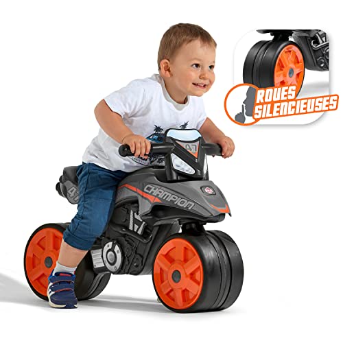 FALK - Laufrad Moto Street Champion – Grau – leise Räder – ab 2 Jahren – 40% recycelter Kunststoff 541S – Bild 3