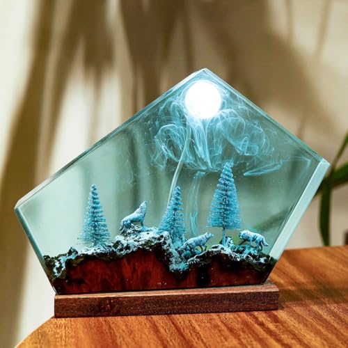 Lámpara de Resina 3D Ocean LED Modelo B 8x5in miniatura 6
