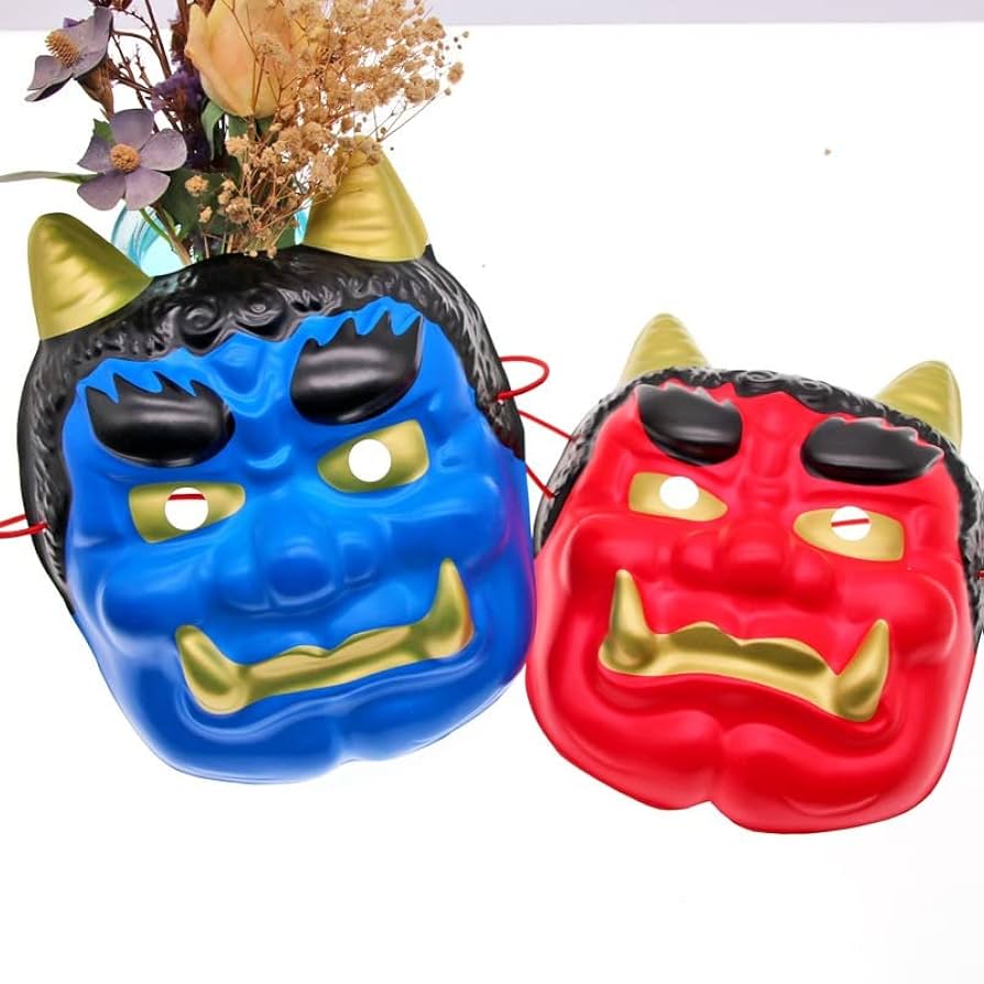 マッキー様オーダー品　節分　赤鬼青鬼 Amazon.co.jp: [SVNVIOZ] 節分 赤鬼 青鬼 コスプレ 6点セット お