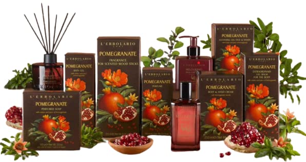 L'Erbolario Pomegranate Face and Hands Cleansing Gel - Moisturizing and Refreshing Daily Face Wash - Toning and Antioxidant Facial Cleanser - 8.4 oz - Image 3