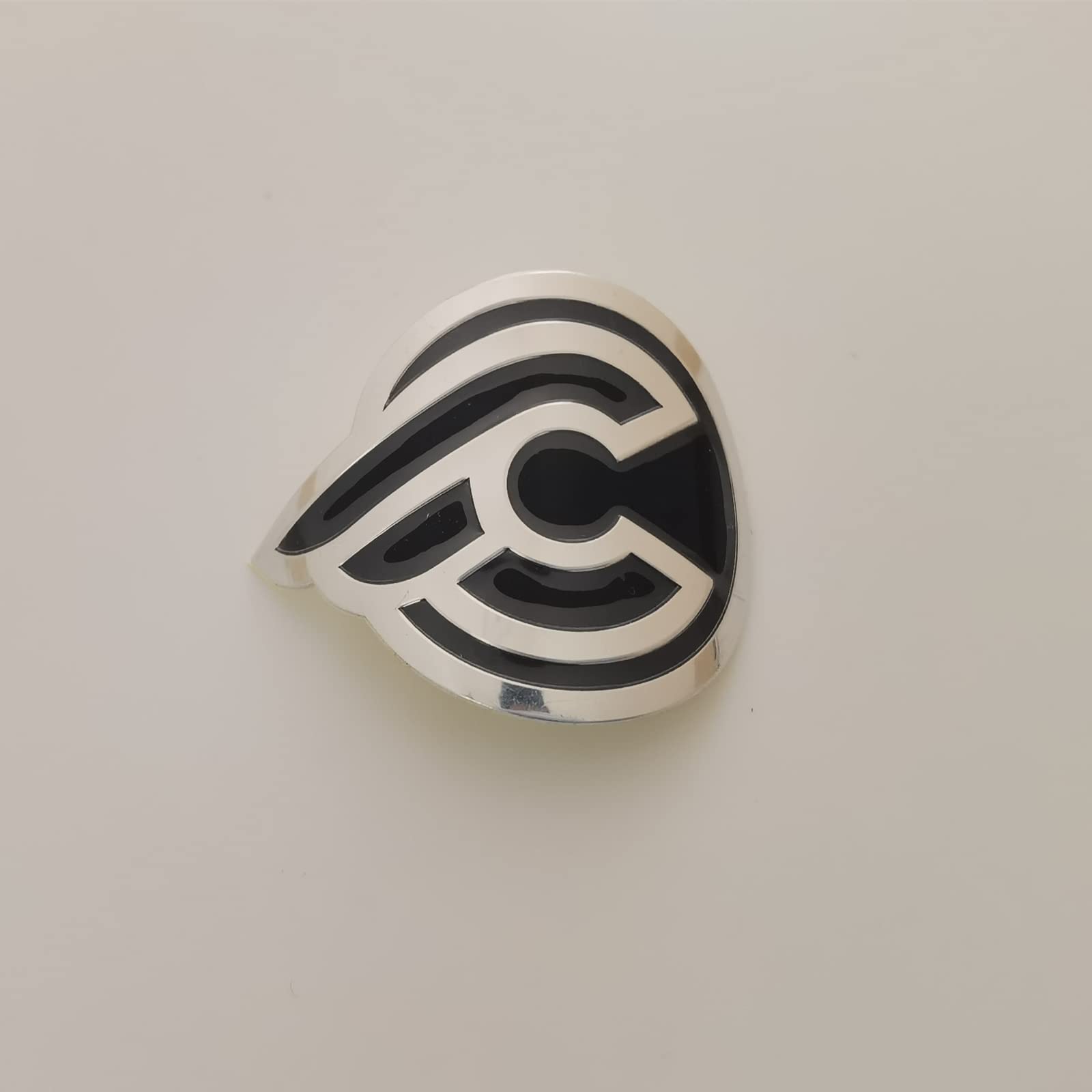 Gepinke Bike Badge Soft Aluminum Alloy Decals Stickers for MTB BMX Folding Bicycle Front Frame Cycling Accessories Emblem Tube DIY (CIN-elli.(Black))