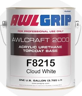 Awlgrip Awlcraft 2000 Acrylic Urethane Topcoat Paint Cloud White Gallon - F8215