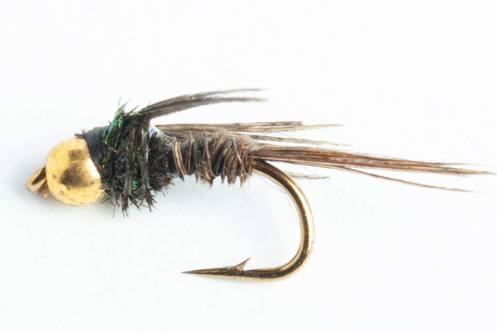 Bead Head Flashback Pheasant Tail Nymph Fly - 6 Pack