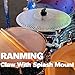 RANMING Cymbal Clamps Arm Drum Hoop Mount Cymbal Clamp for Snare Drums and Toms Drum Set Clamp with Z Splash Drum Hoop,Extension Mount for 8-12in Cymbals Cymbal Mounted Holder Percussion Accessories