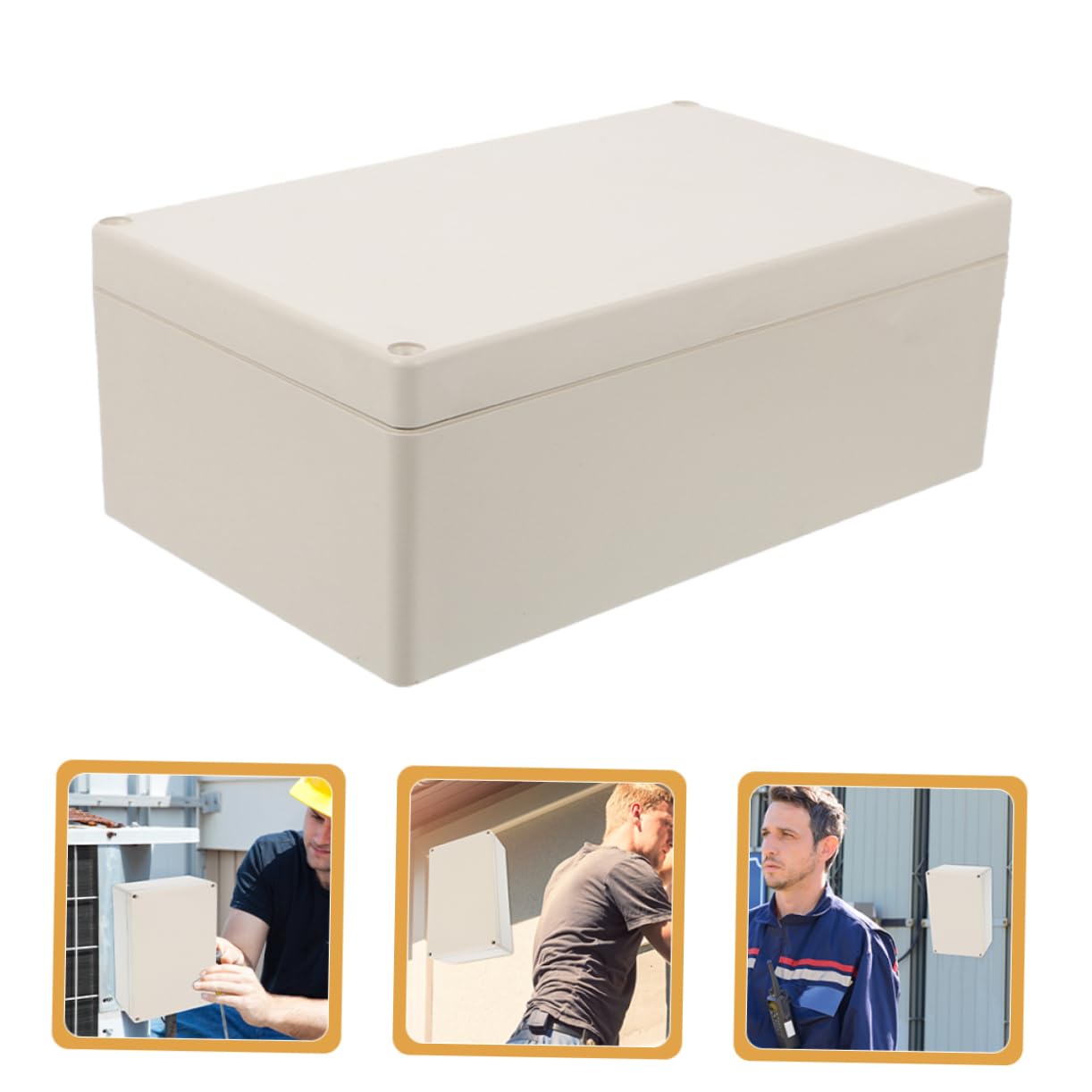 HOMSFOU Scatola Di Derivazione Elettrica in Plastica Con Design Resistente Alle Intemperie 4 Pezzi