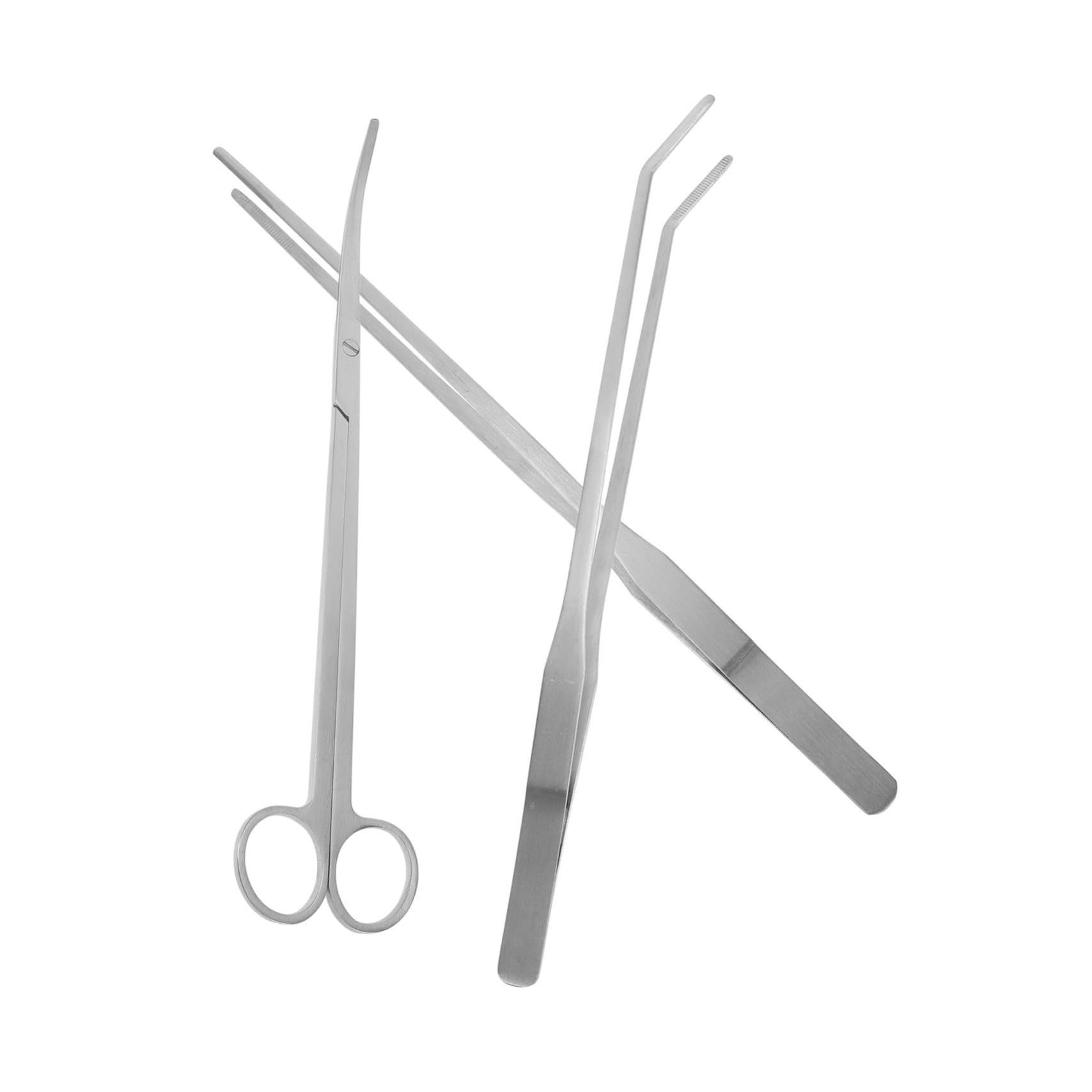 5 Set Strumenti per Acquari Inossidabile e Pinzette per Piante Acquatiche Ergonomici per Manutenzione e Pulizia Del Serbatoio