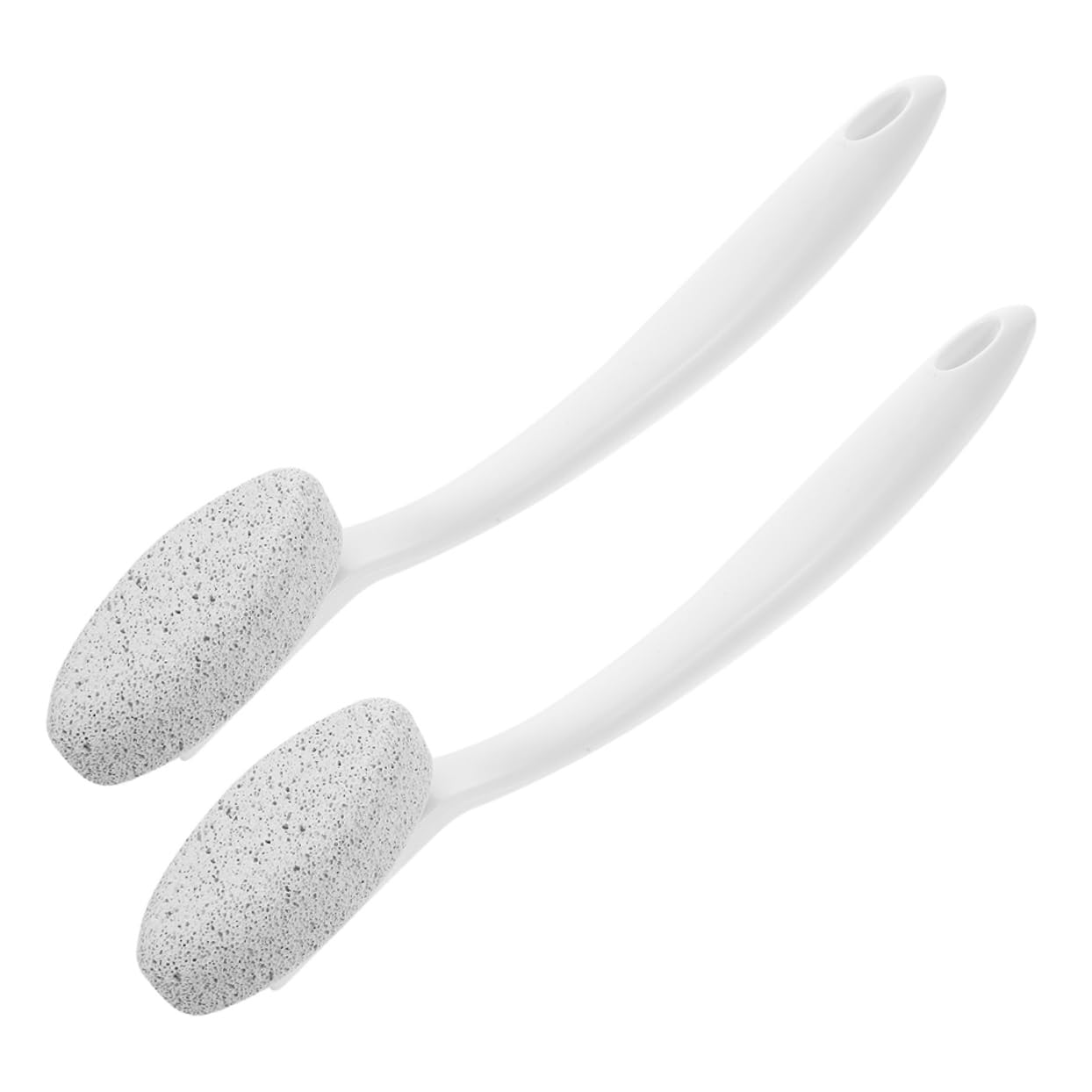 BESTYASH 2 Pezzi Pietra Pomice Manico, Rimuovi Calli per Piedi Portatile in Abs, Delicata e Sicura per Pedicure a Casa