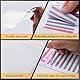 Jukibole Budget Notebook A6, Pack of 30 6-Hole Binder with Pockets, Budget Sheets, Label Stickers, Soft Ruler Ring Binder (Grey)