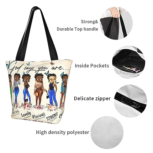 Tote Bag para mujer negro miniatura 7
