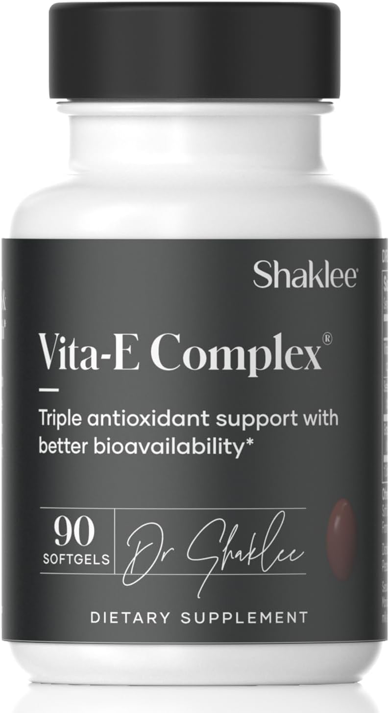 Vitamin E - Supports Heart, Brain, and Prostate Health -Neutralizing Damage Caused by Free Radicals Vita-E® 400 IU Tablets with Selenium and Grape Seed Extract - 90 Softgels