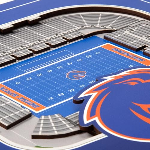Image of YouTheFan Officially-licensed NCAA Stadium Series 3D Wall Art - multi-layer team stadium replica, detailed sports fan gift, indoor decor