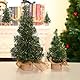 2 Stück Künstlicher Weihnachtsbaum Mini Weihnachtsbaum Kleine Tannenbäume Deko Tisch Weihnachtsbaum für Weihnachtsdeko Tischdeko(20cm und 30cm)