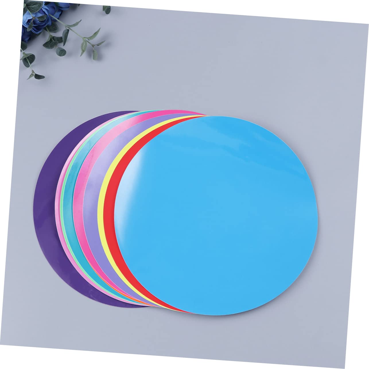 NUOBESTY 20pièces Point Vinyle Amovible Cercles Effaçables à Sec Autocollant De Point Effaçable à Sec Pour Formation Enseignement Vinyle Amovible Résistant Aux Déchirures