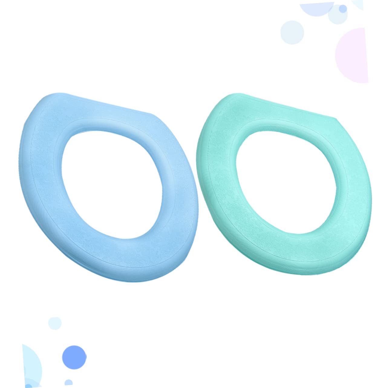 FONDOTIN Thick Padded Waterproof Toilet Seat Cover O-Shaped Lid Cover Pad for Ladies Elderly and