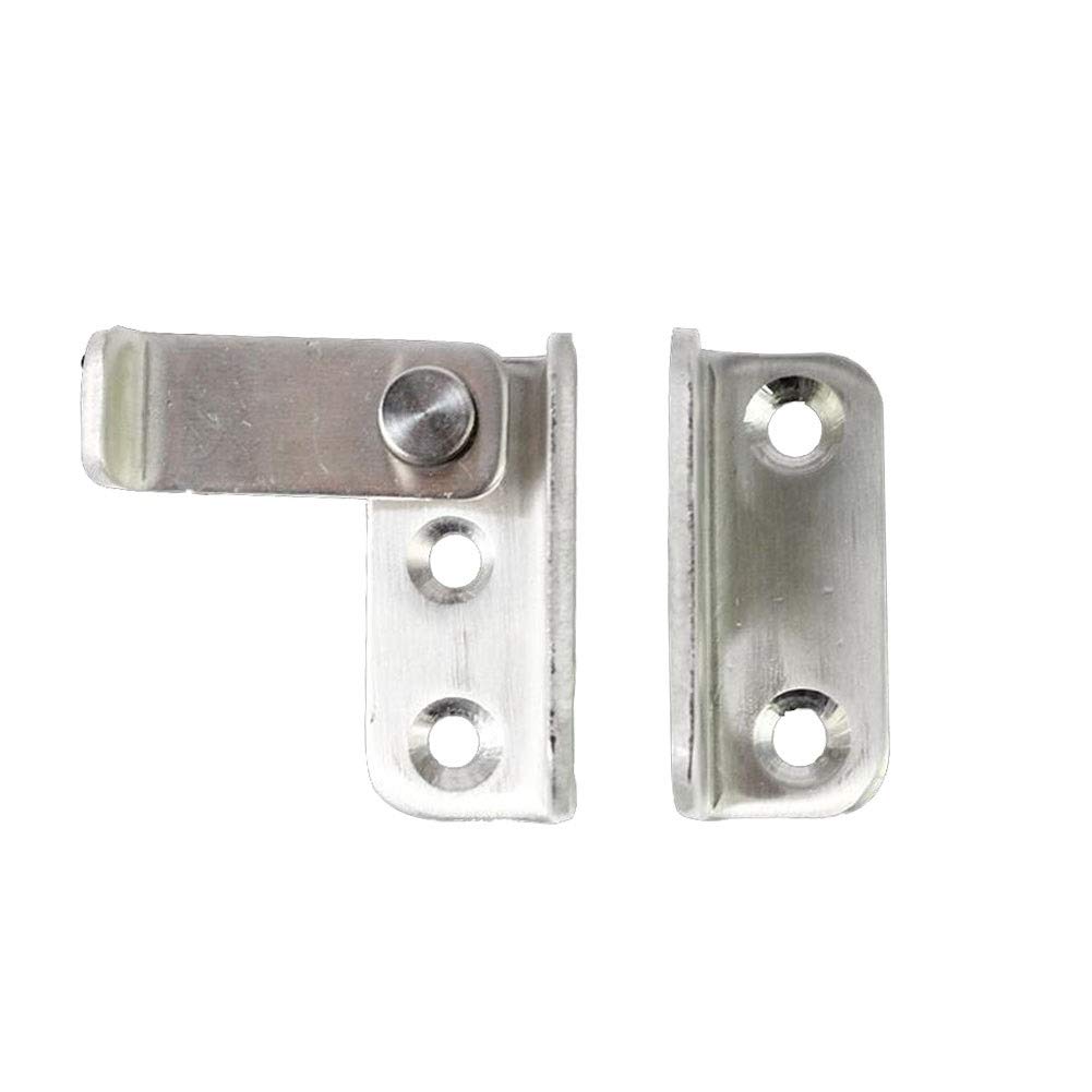 Loquet de Porte à pêne Coulissant, Cadenas antivol, Finition en Acier Inoxydable brossé, Ouverture Gauche/Droite/déverrouillage Gauche (déverrouillage Gauche)