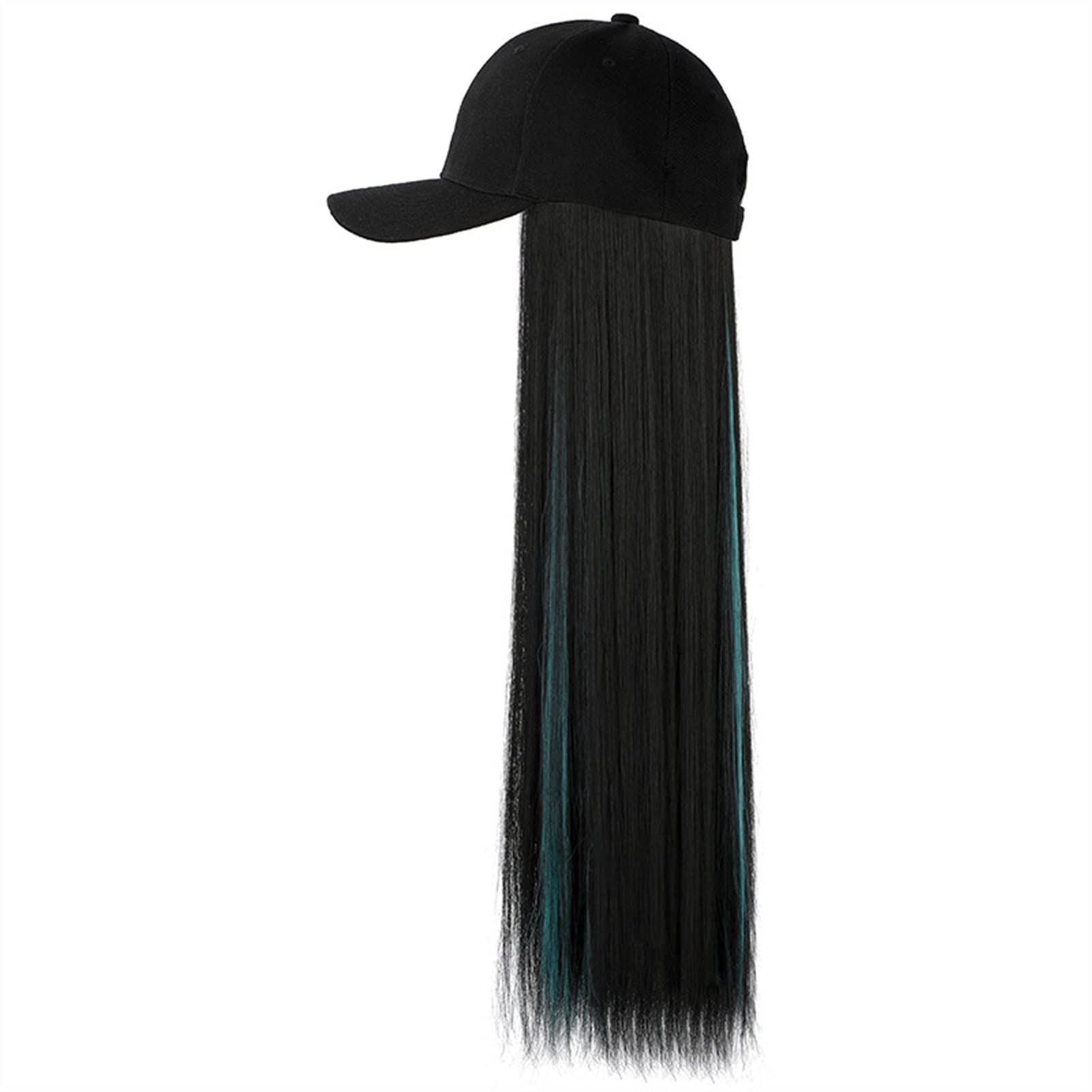 Amazon.co.jp: 髪の帽子 60 cmロングファッションウィッグハット1つの  