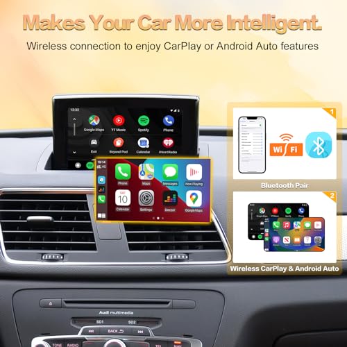 Kit inalámbrico Carplay Android Auto para Audi A3 Q3 2012-2018 miniatura 3